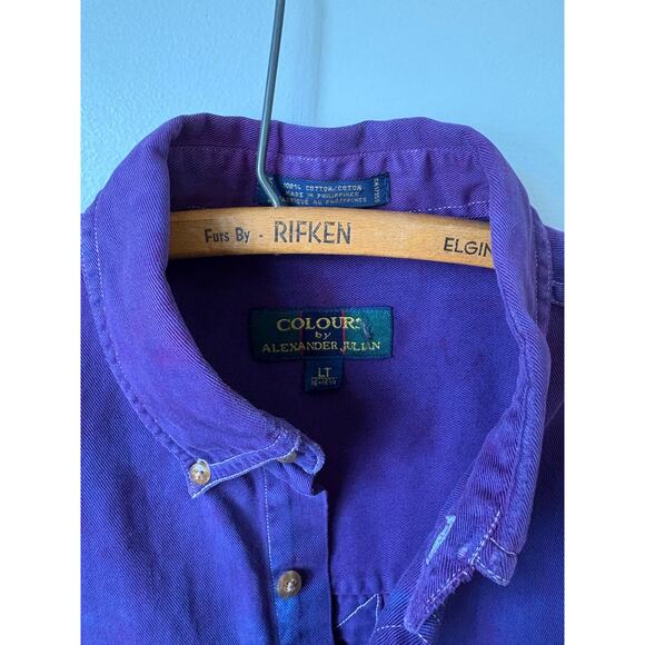 Vintage 90s Colours by Alexander Julian Tie-Dye Canvas Oxford - Picture 4 of 6